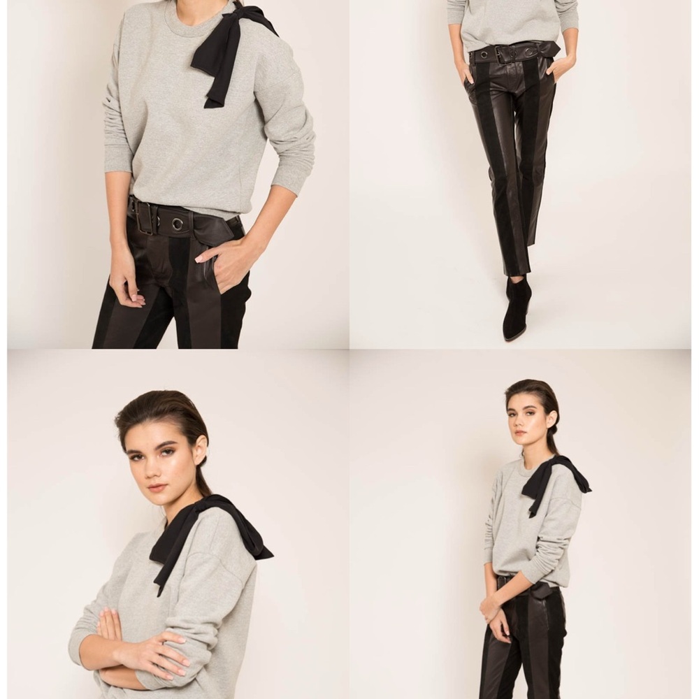 Frame Denim Light Gray Sweatshirt NWT, M